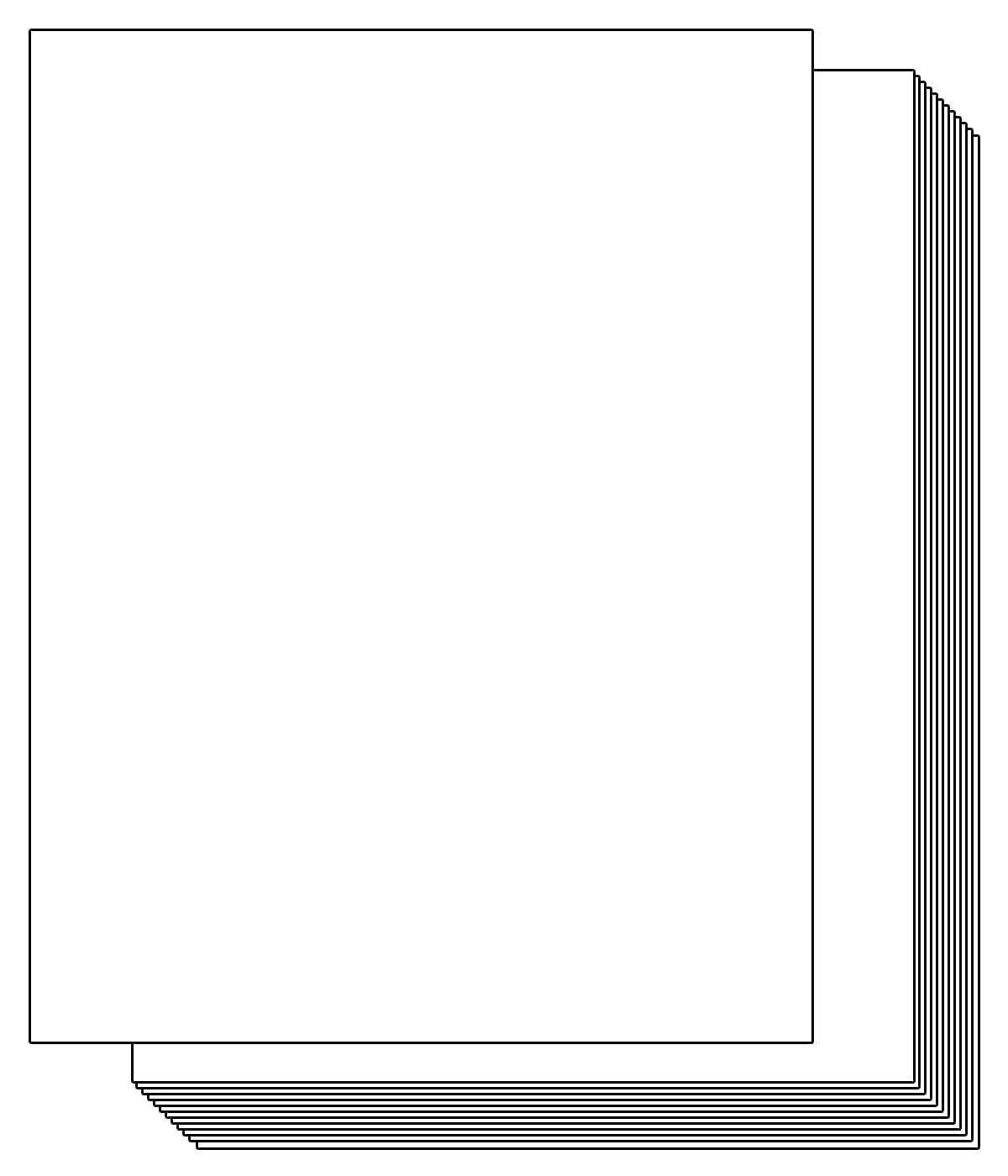 White Square Cardstock - 10 x 10 - 80lb Cover