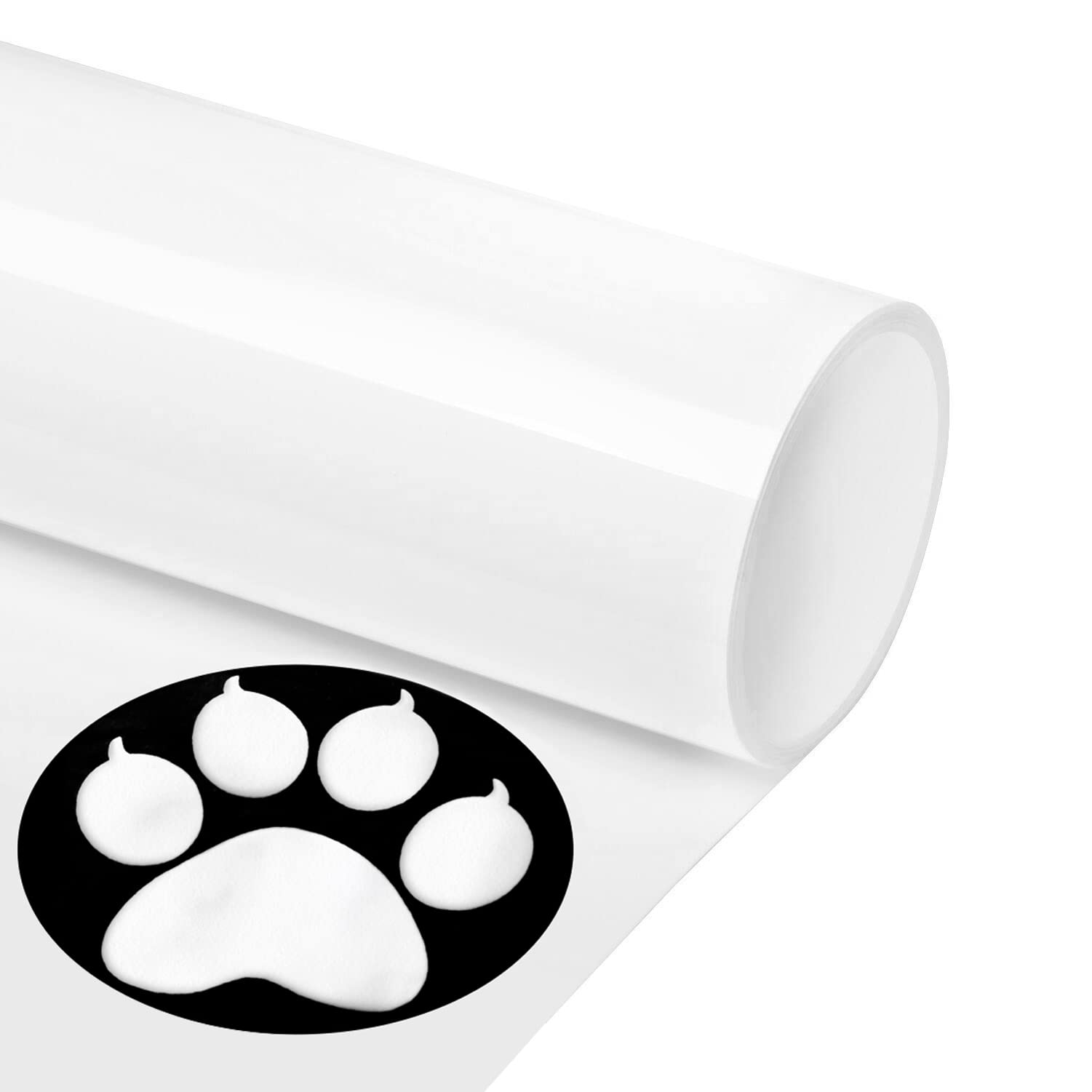 TransWonder 3D White Puff Vinyl Heat Transfer - Puff Heat Transfer Vinyl HTV  Puff Vinyl for Heat Press T Shirt Compatible with Cricut Air or Maker  (12x6')