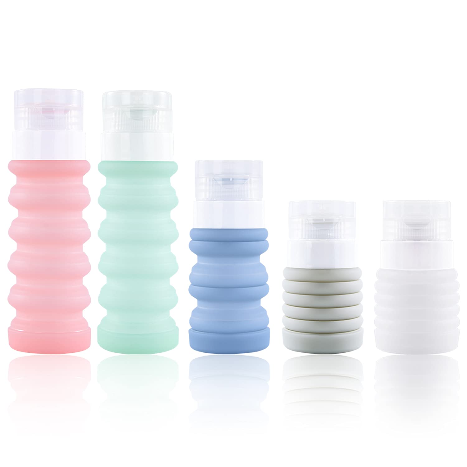 Collapsible Silicone Water Bottle Set