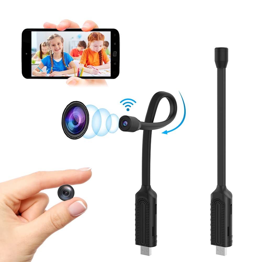 Mini Camera Camera with Video 1080P Small Portable Nanny Cam with Phone  App, Motion Detection, Night Vision for Indoor Outdoor Small Camera 