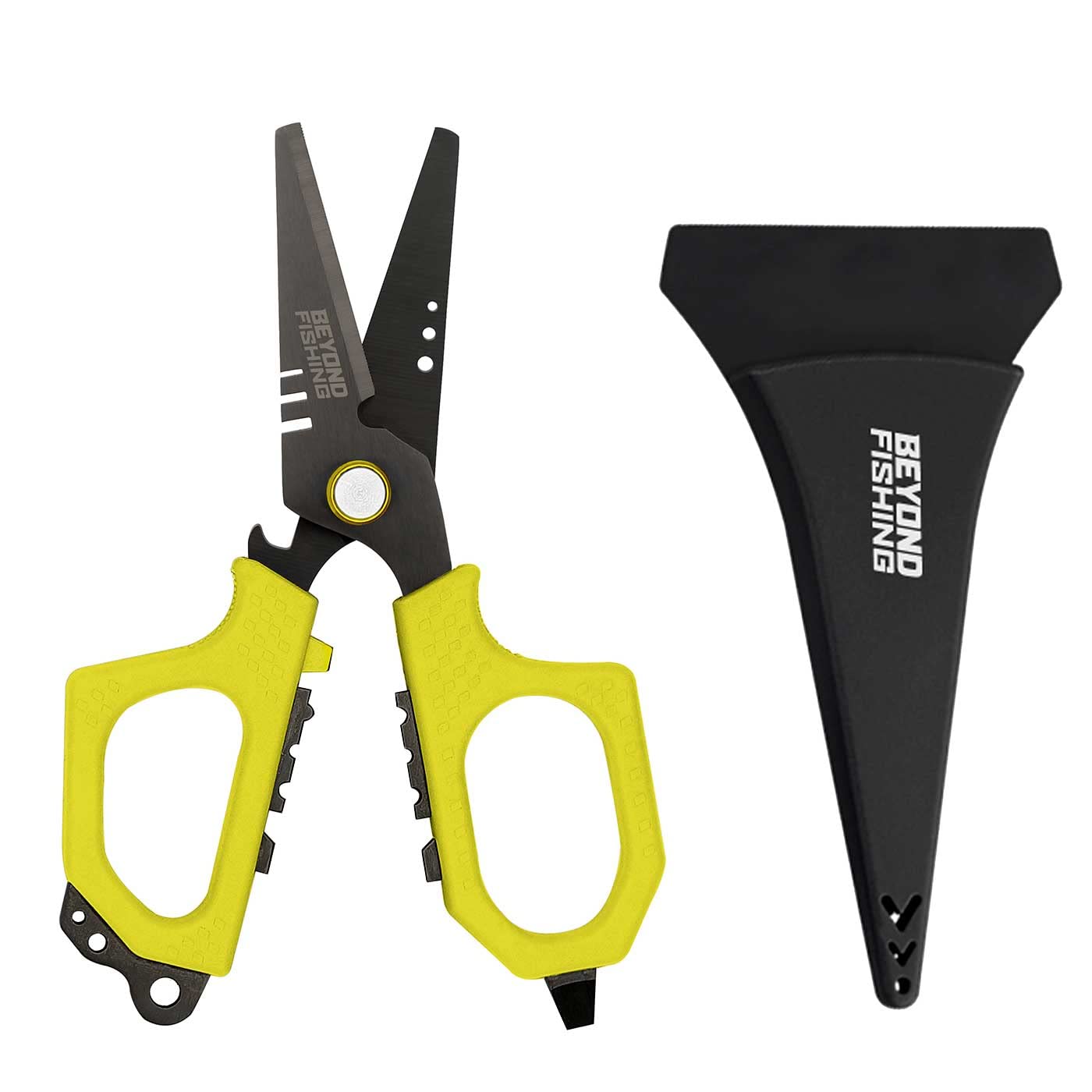 Beyond Fishing 6.5 Pro Fishing Shears Dual Serrated Blades