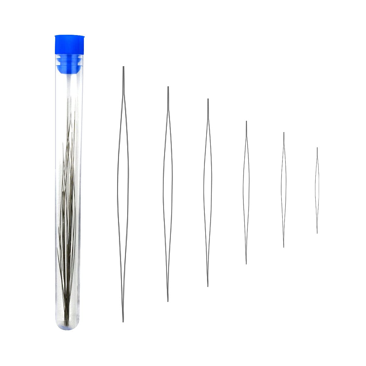 18 Pieces Beading Needles, 6 Sizes Seed Beads Needles Big Eye Beading  Needles Collapsible Beading Needles Set for Jewelry Making with Needle  Bottle
