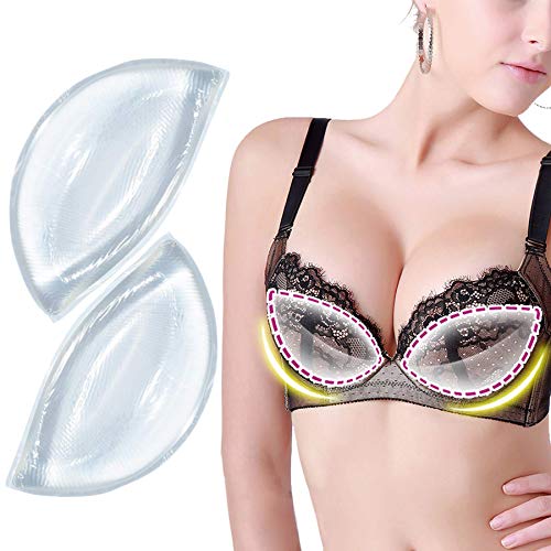 Silicone Chicken Cutlets Bra Inserts - Clear Breast Pads Chest Push Up &  Firming Bust Enhancers Padding