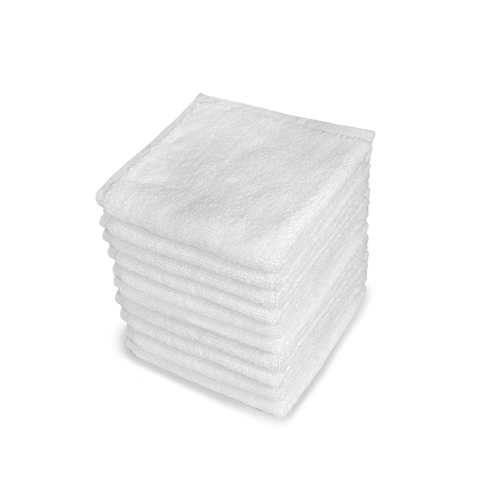 Pacific Linens 100% Cotton Kitchen Towels, Absorbent Rags for Cleaning  Counter Top, Hand Drying Dishes - Thick, Soft, Durable, Reusable, Machine