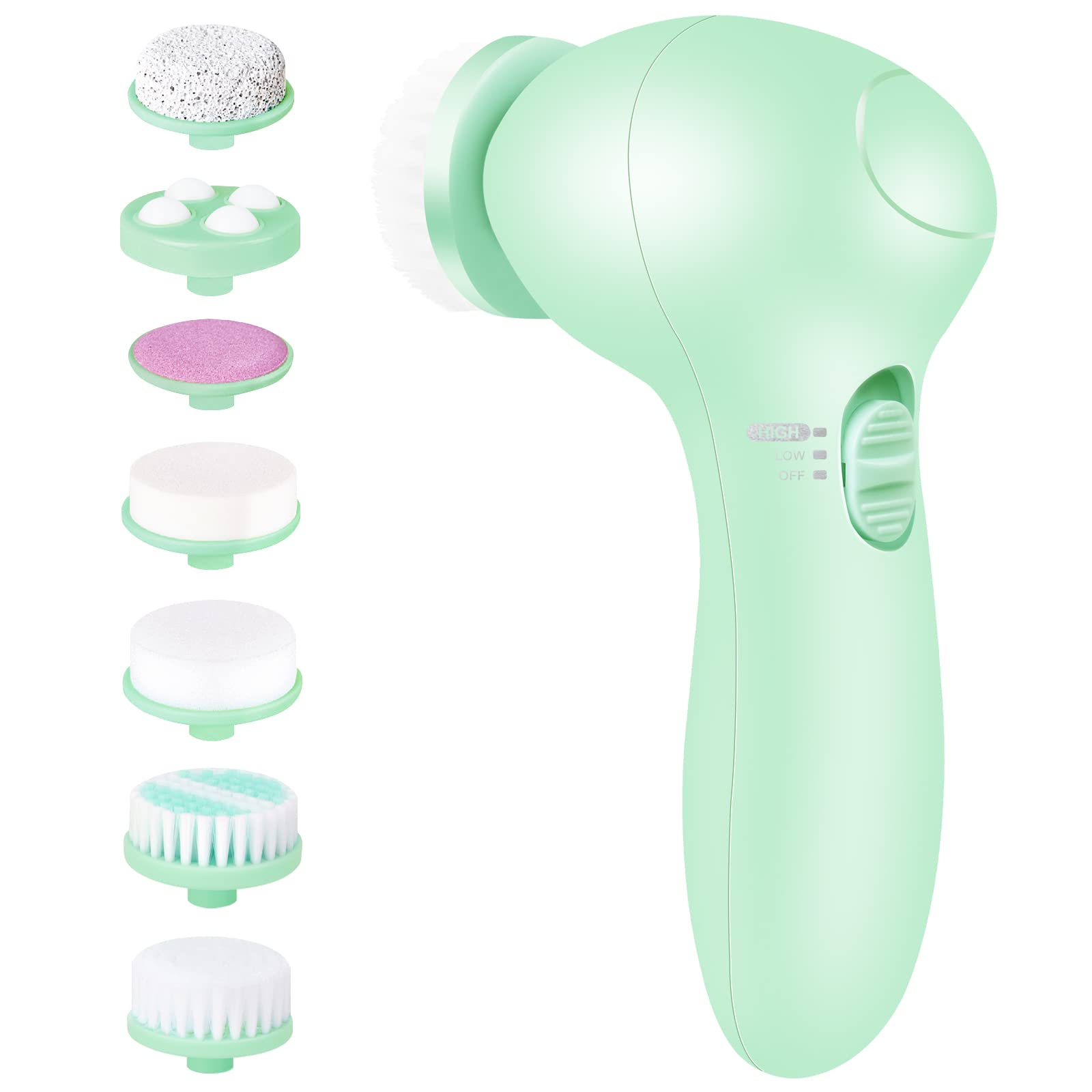Facial Cleansing Brush 7 in 1 Face Wash Brush Fabuday Face Spin Scrub