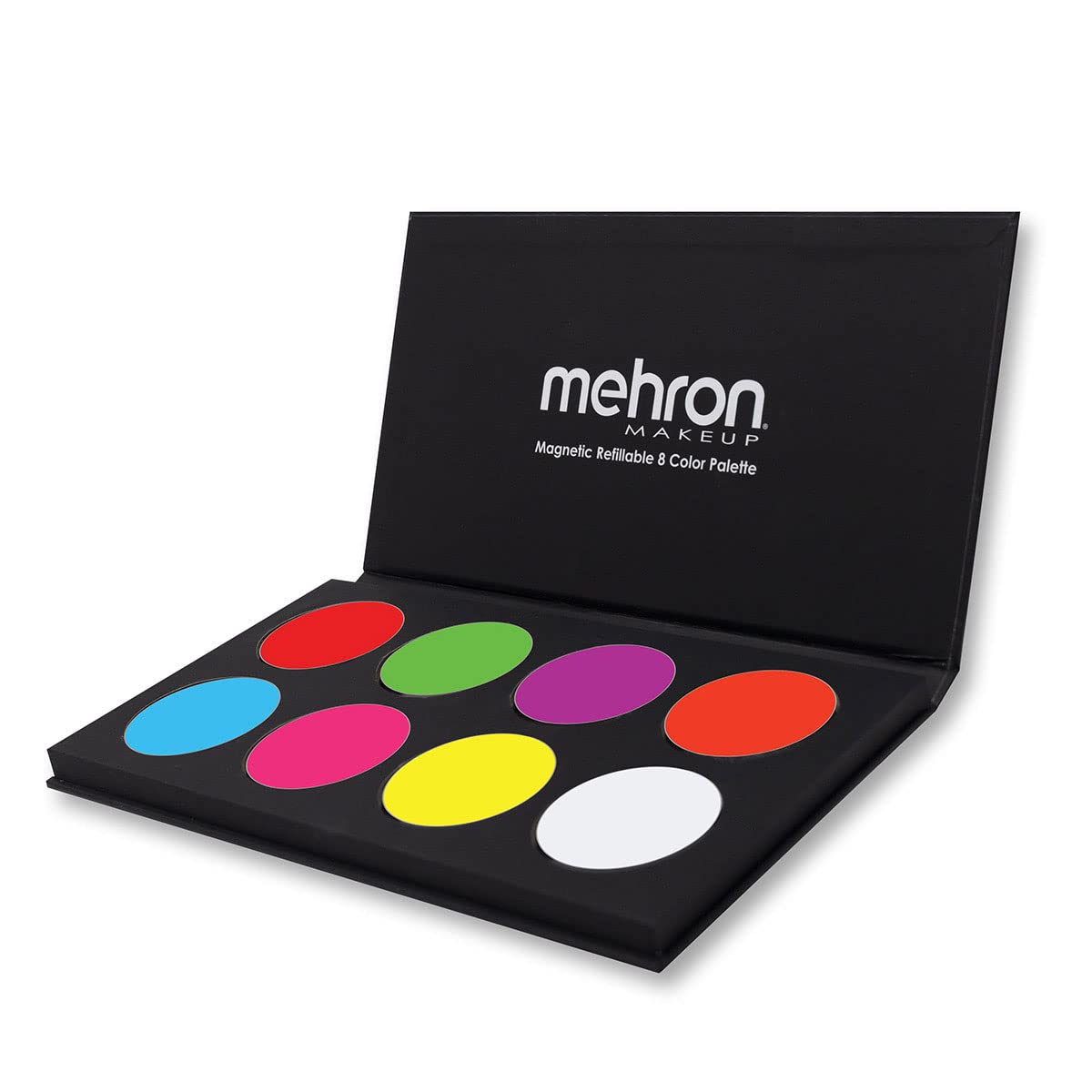 Mehron Makeup Paradise AQ Face & Body Paint 8 Color Palette (Neon UV Glow)  - Face Body Black Light Makeup Palette Special Effects UV Glow Rave  Accessories Halloween and Cosplay