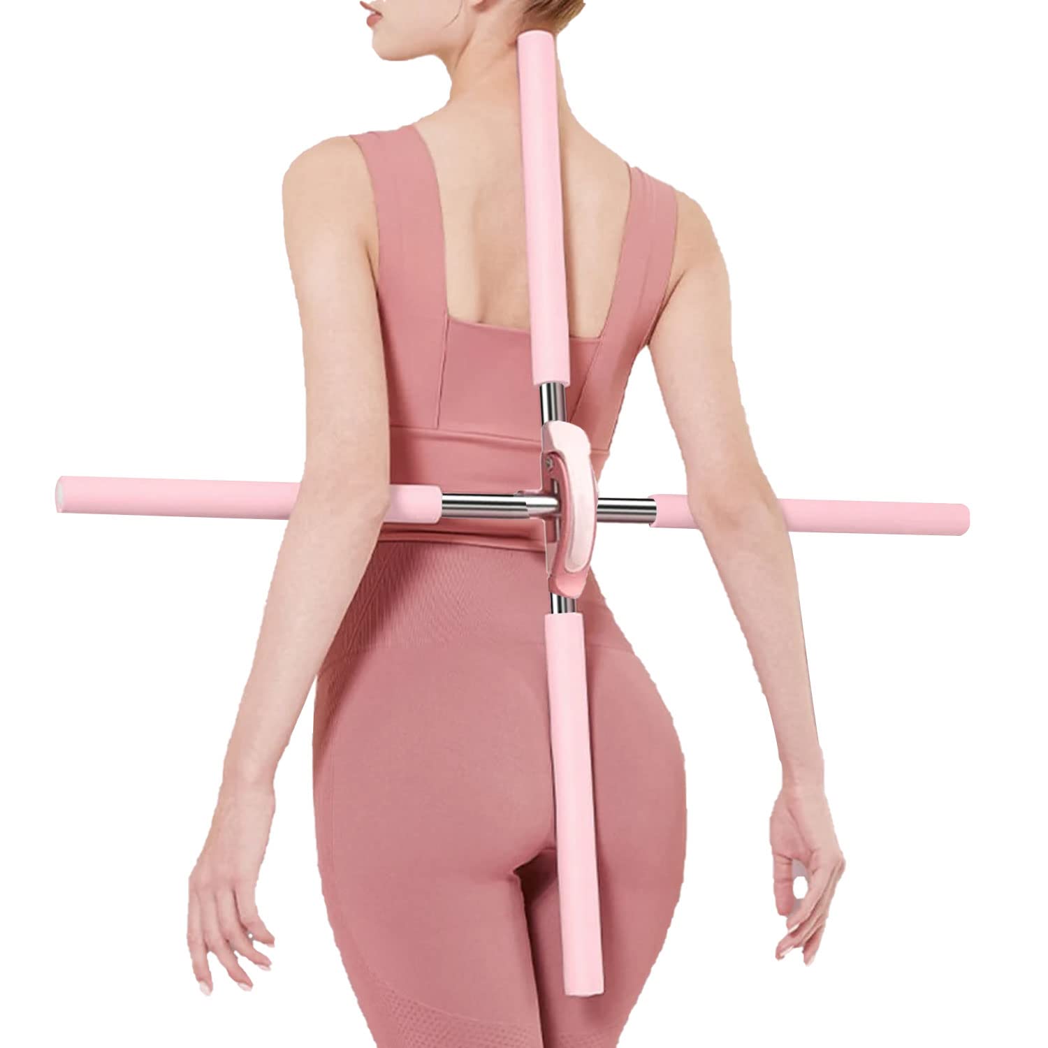 DREAM BRIGHT Back Posture Corrector Stick - Premium Quality Yoga Stick  Hunchback Corrector - Yoga Club Posture Stick - Best Yoga Sticks - Back  Straightener Posture Corrector for Women/girl - Pink