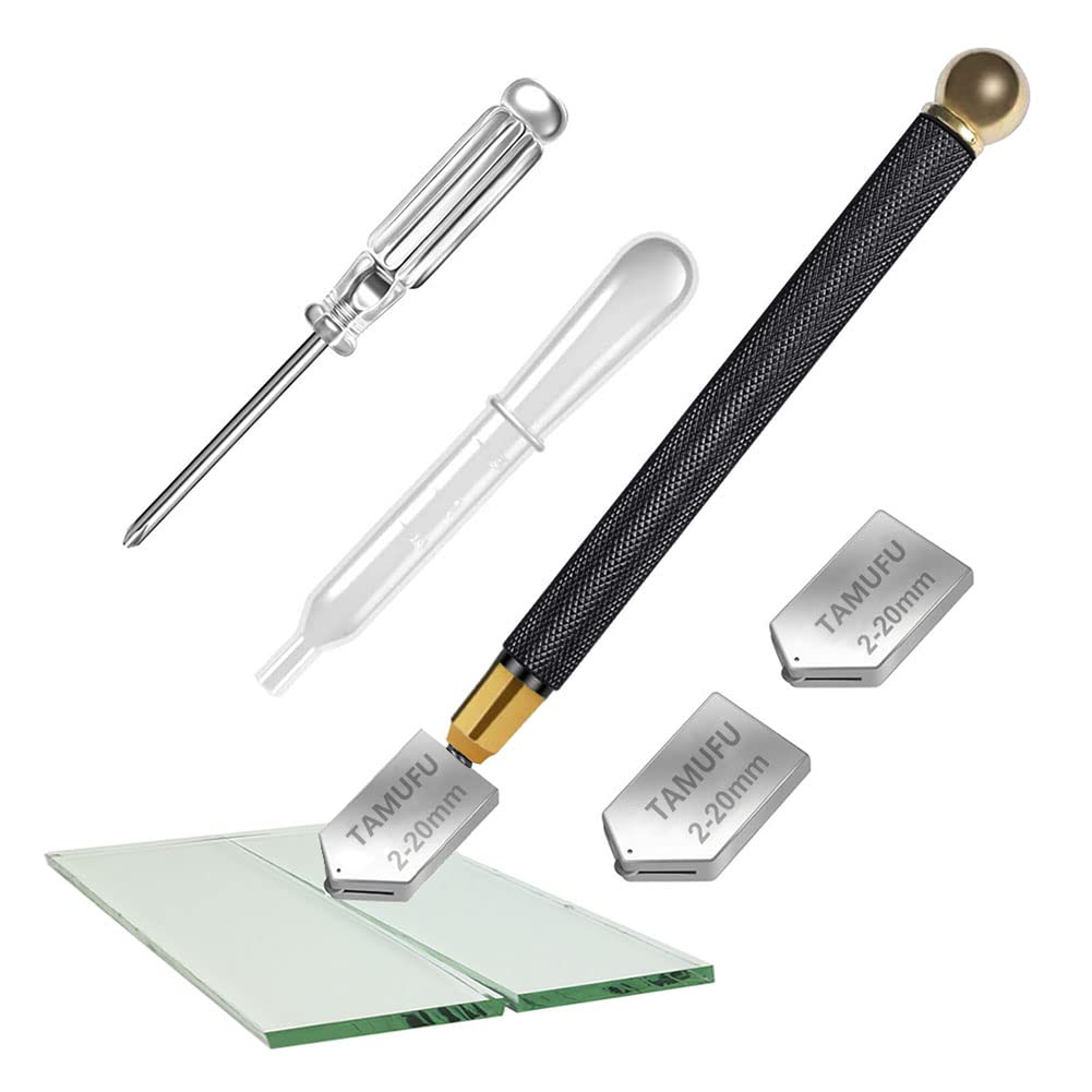 Glass Cutters Tools For Windows Left Handed Cut Thick Glass Mirror Glass  Tile And Mosaic Glass Mirror Cutter Tool is Made in UK comes with Bottle