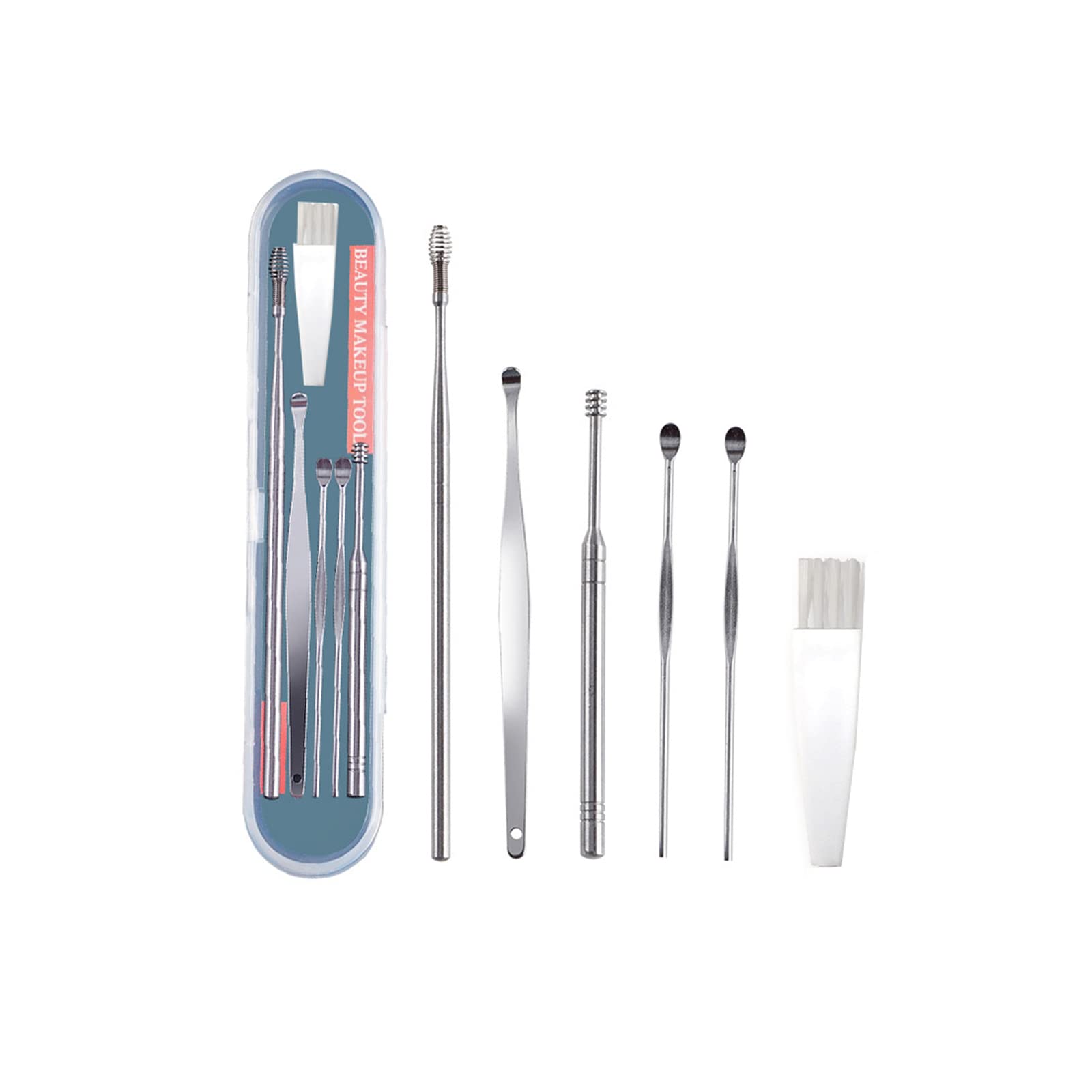 8 Pcs Ear Pick, Ear Cleansing Tool Set, Ear Curette Earwax Removal