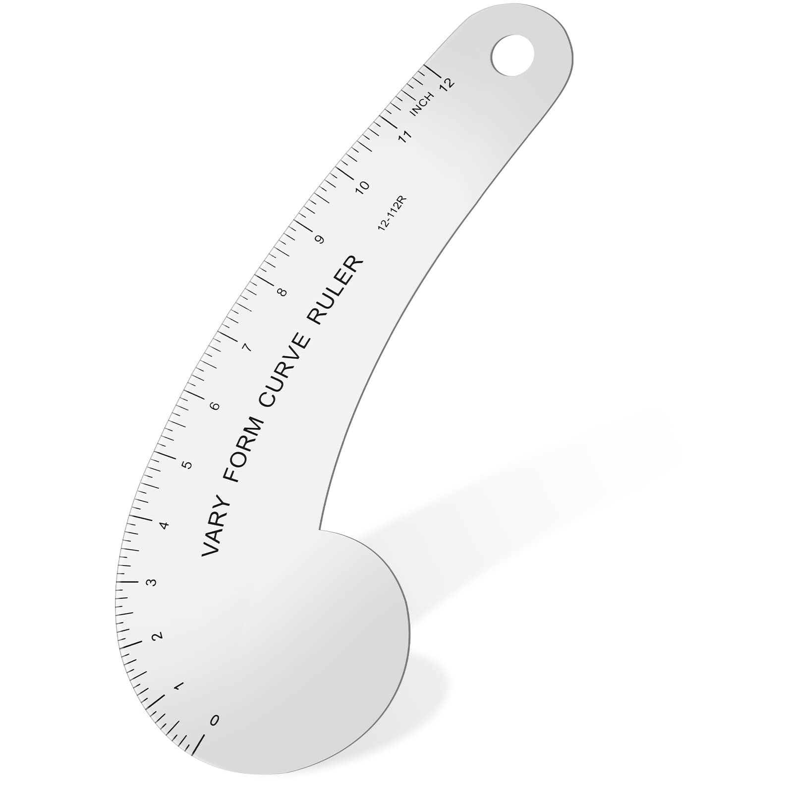 Vary Form Curve Ruler 12'' Solid Aluminum French Curve Hip Curve