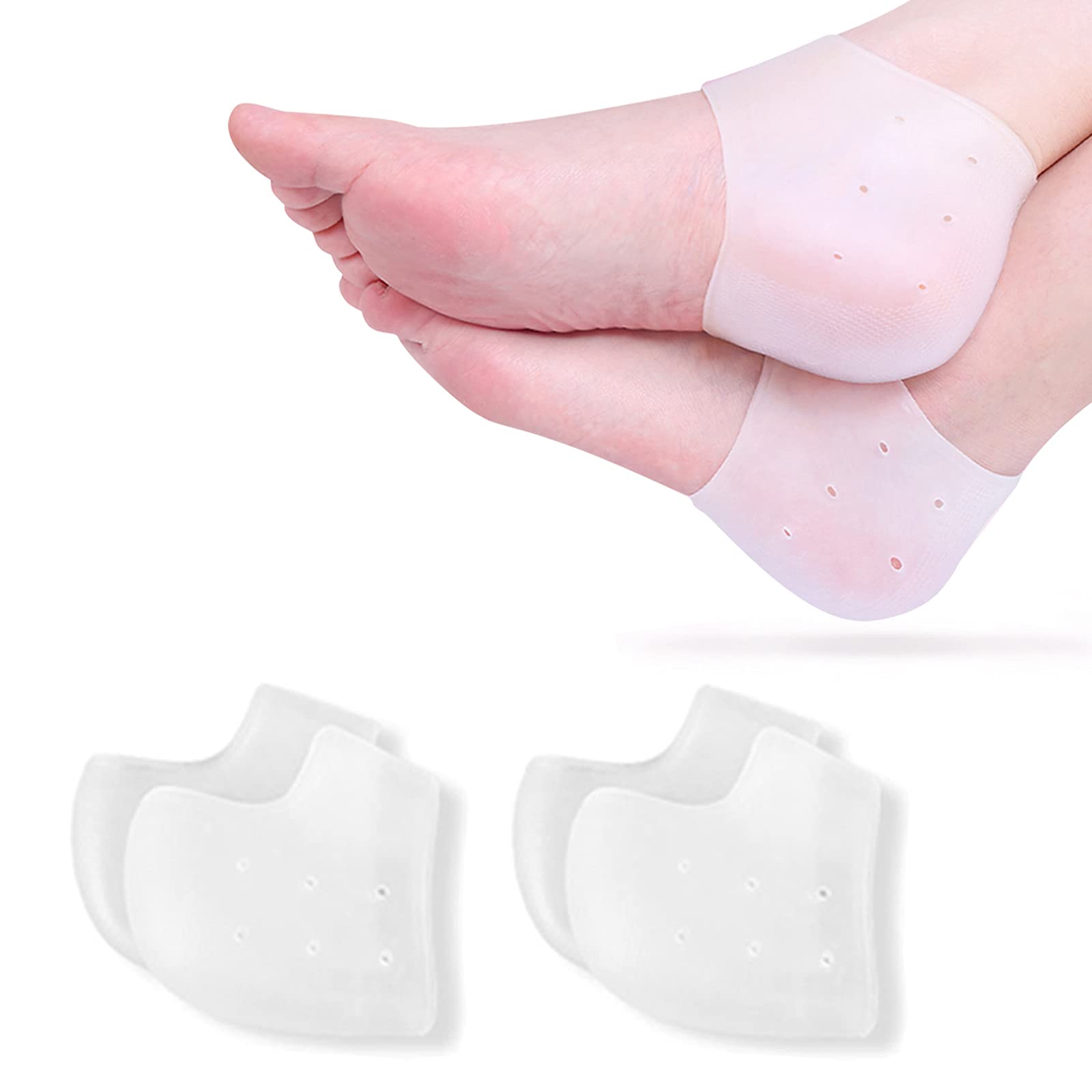 Heel Spur Shoe Support Pad for Men and Women Silicone Gel Heel Pads  Protector Insole Cups