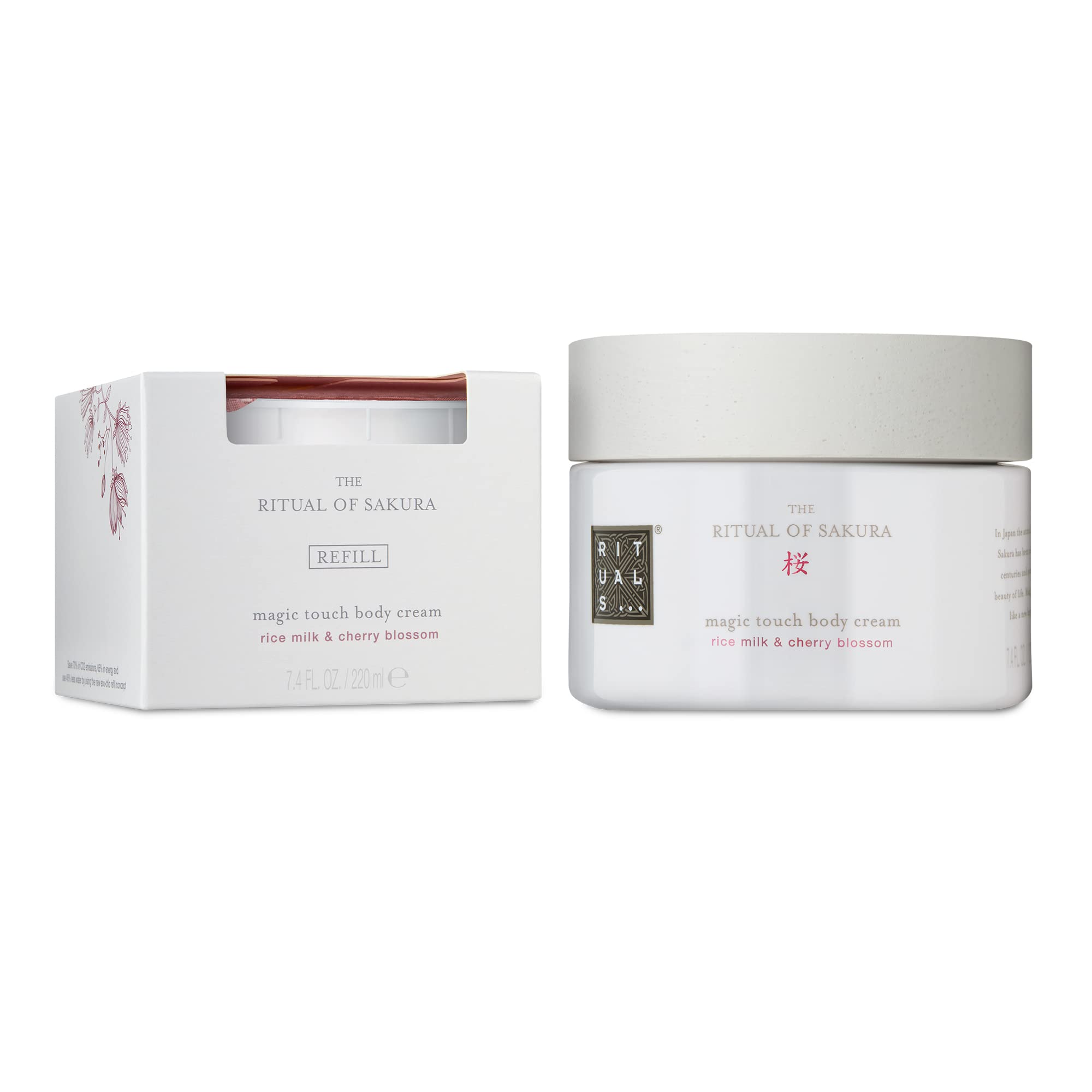 RITUALS Sakura Body Cream & Refill Set - Moisturizing Body Lotion for Dry  Skin - Rice Milk & Cherry Blossom - 7.4 oz (2 Pack)