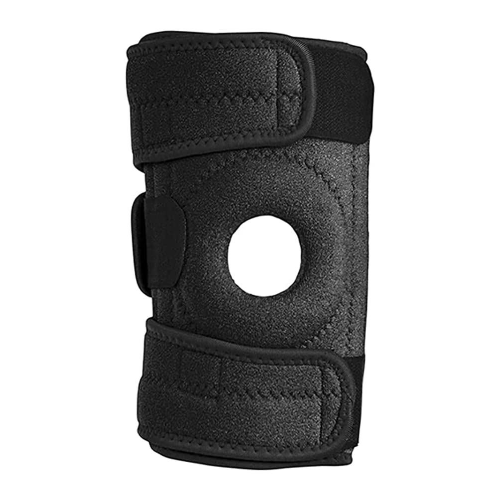 Luwint Kids Youth Neoprene Knee Brace Open Patella Stabilizer with  Adjustable Straps Knee Pads Support for Arthritis ACL Relieves Pain  Basketball Sports 1 Piece Medium Black