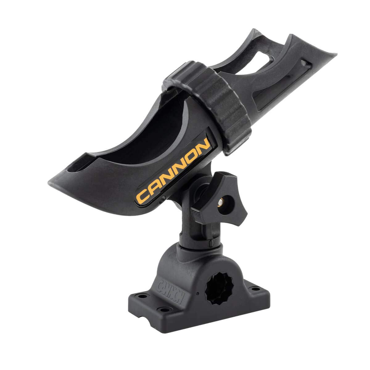 Cannon 2450169-1 Three-Position Adjustable Track Mounted Rod Holder, Black  Composite