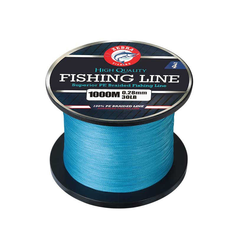 Zebra Fishing Superior Braided Fishing Line -Abrasion Resistant  Ultra-Sensitive Super Tensile Strength Maximum Casting Distance