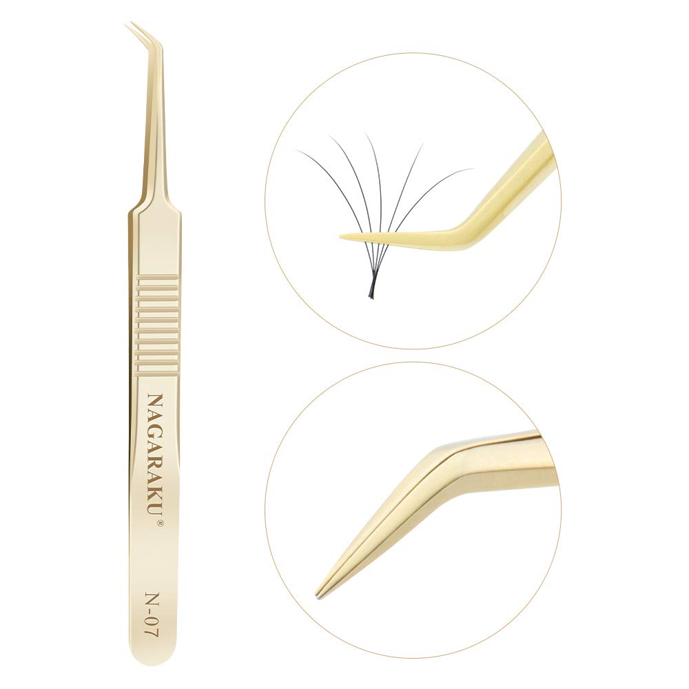 Stainless Steel Craft Tweezers - Thin Bent Tip - Jewellery Tweezers