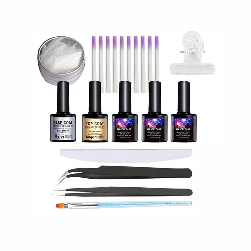 HSMQHJWE Gel X Nail Extension Kit With Glue Nails 24pcs 1ml Nails False  Artificial Clear Press on Nails Coffin with Glue - Walmart.com