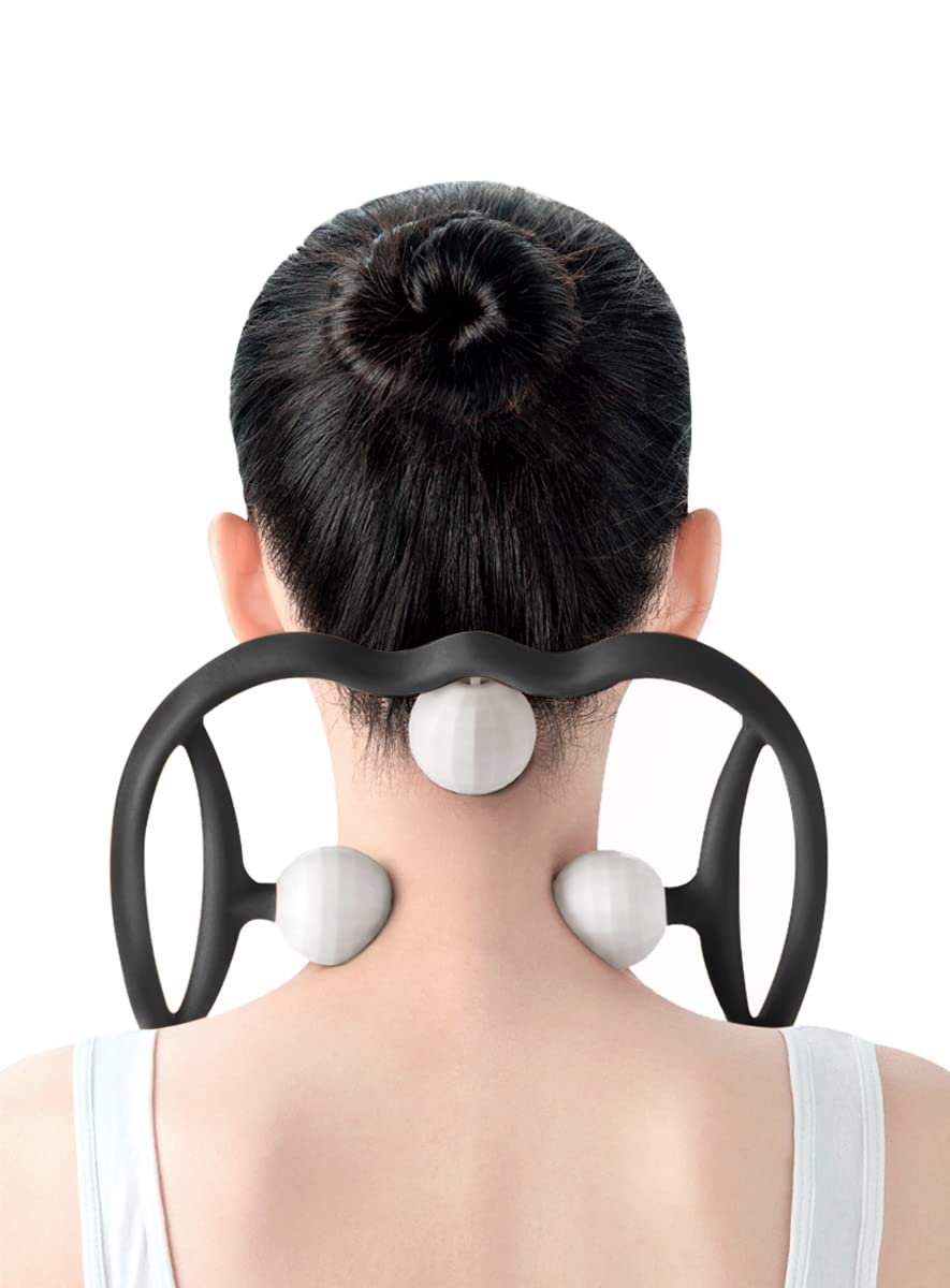 Neck Massager, Trigger Point Roller Massager for Pain Relief deep Tissue  Handheld Shoulder Massager