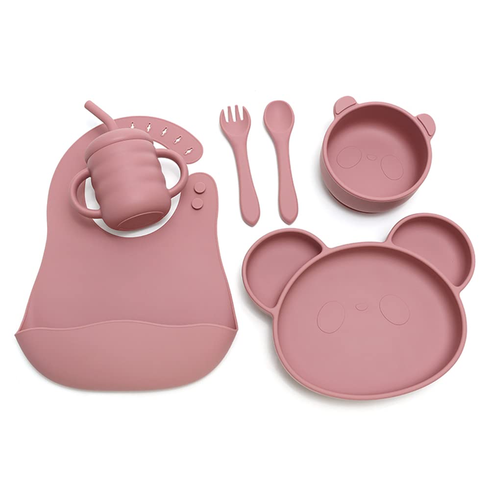 6 Piece Silicone Baby & Toddler Dinnerware Set, Baby Led Weaning Supplies, Silicone  Baby Feeding Set, Infant Dinnerware Set, Baby Dinner Set 