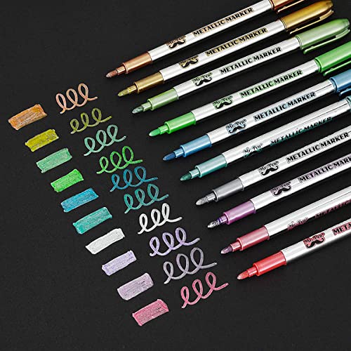 Mr. Pen- Metallic Markers, 8 Pcs, Assorted Colors, Metallic Markers Fine  Tip, Metallic Pens, Metallic Markers for Black Paper, Metallic Paint Pens,  Metallic Marker Pens, Markers for Scrapbooking. - Yahoo Shopping