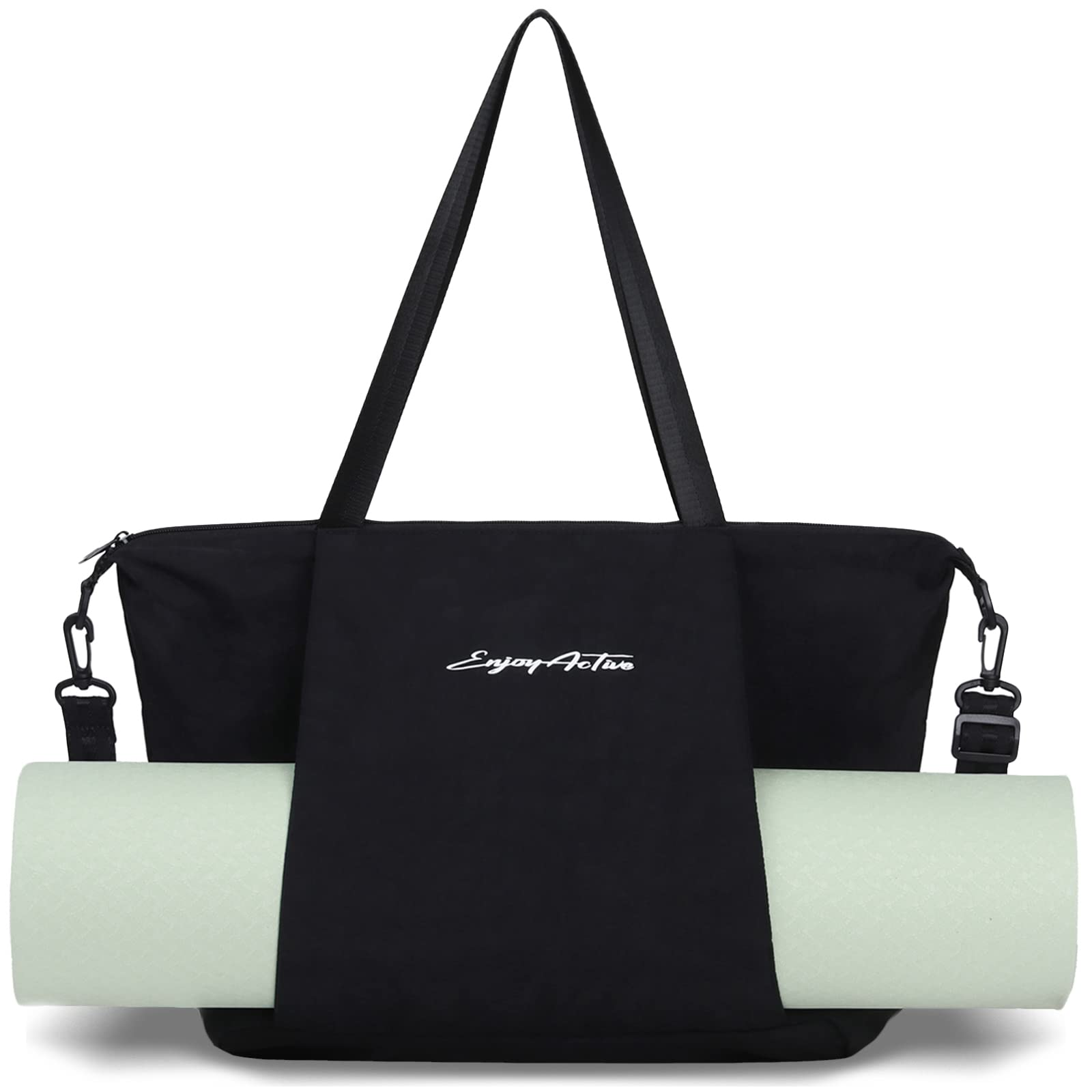 EnjoyActive Yoga Mat Bag, Full Zip, Multi Pocket, Waterproof, Lightweight, Yoga  Bag with 1/4 1/3 Thick Yoga Mat Carrier