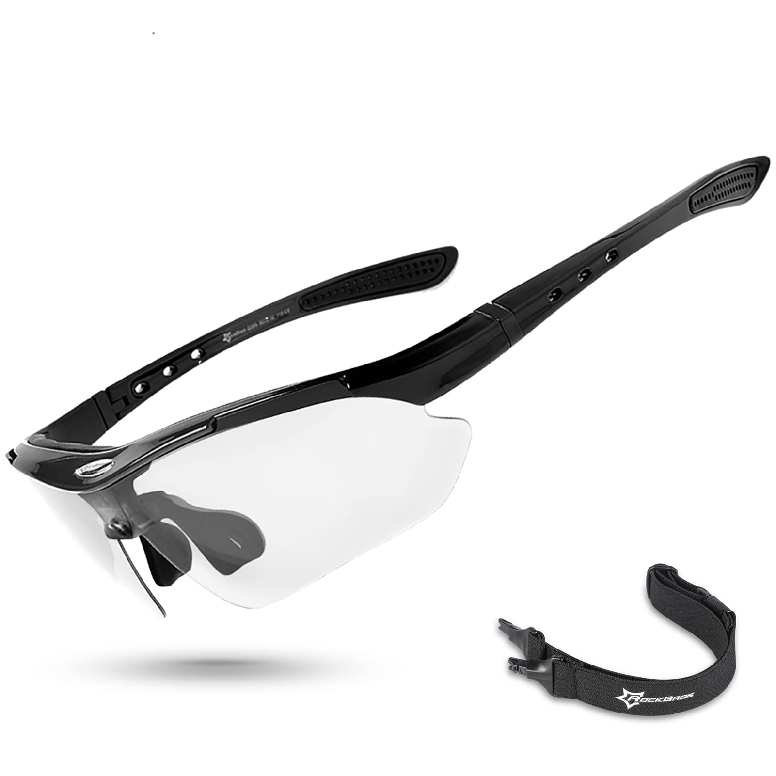 ROCKBROS Photochromic Sports Sunglasses Mens Cycling Glasses MTB