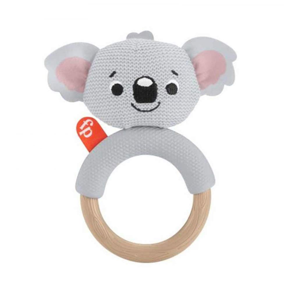 Fisher-Price Knit Animal Teether - Gray Koala Bear That's a Baby