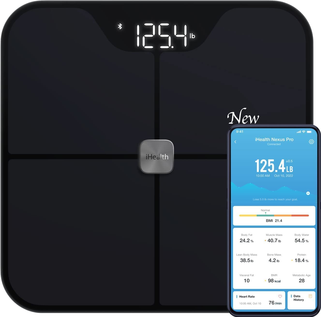 Smart Bathroom Scale for Body Weight and Fat Percentage, Large LED - health  and beauty - by owner - household sale 