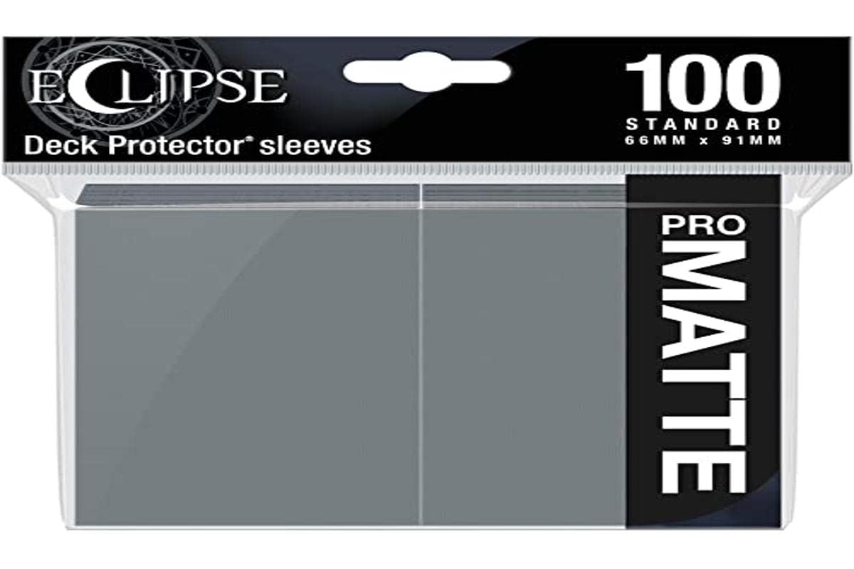 Ultra Pro E-15623 Eclipse Standard Matte Sleeves 100 Pack-Smoke Grey