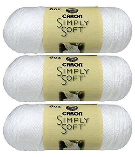 Caron Bulk Buy: Caron Simply Soft Yarn Solids (3-Pack) White H97003-9701  H97003-9701-White