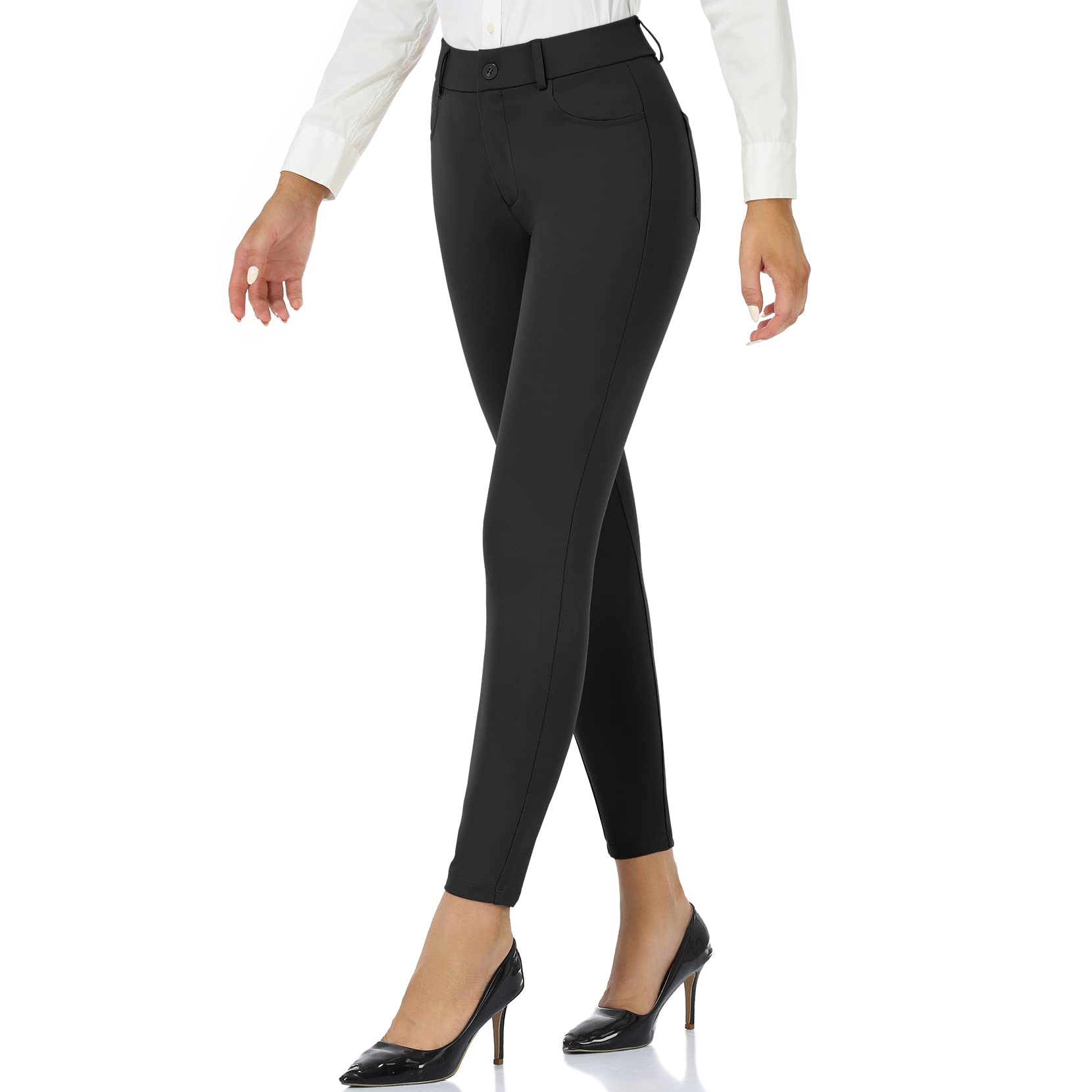 black skinny dress pants womens Alloy Apparel Tall Julia Dressy Skinny Pants for Women in Black Size XS main image 0