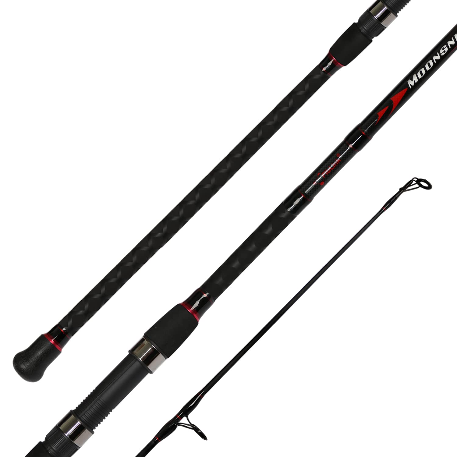 Fiblink Surf Spinning Fishing Rod 2-Piece Graphite Travel Fishing