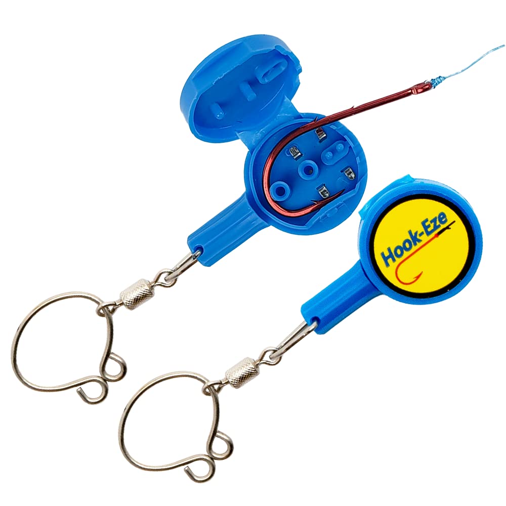 HOOK-EZE Fishing Gear Knot Tying Tool - Cover Fishing Hooks While Tying  Strong Fishing Knots. Quick
