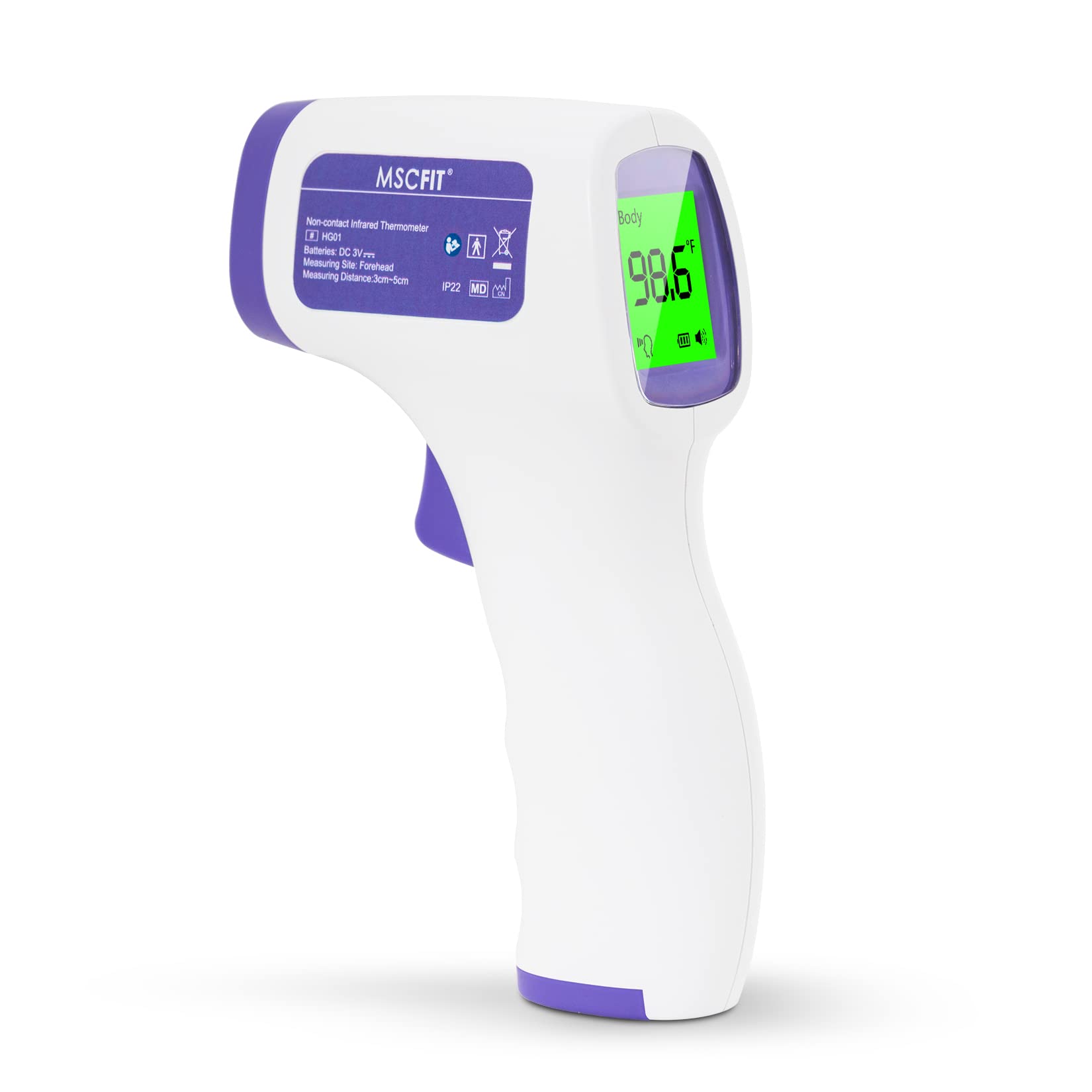 WECOLOR Medical Infrared Thermometer Contactless Thermometer HG01 With  Fever Alarm And Memory Function - Wecolor