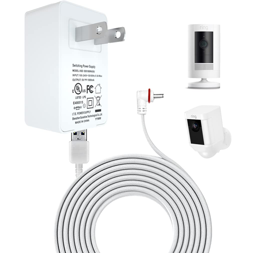 Ring Power Supply Weatherproof Charger Cable For Ring Stick