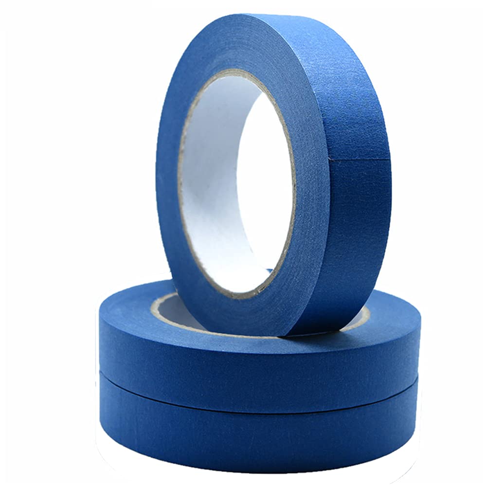 PSBM Blue Painters Tape, 3 Inch x 60 Yards, 8 Pack, Bulk Multipack, Easy  Tear Design, Masking Tape for Multi-Surface Use
