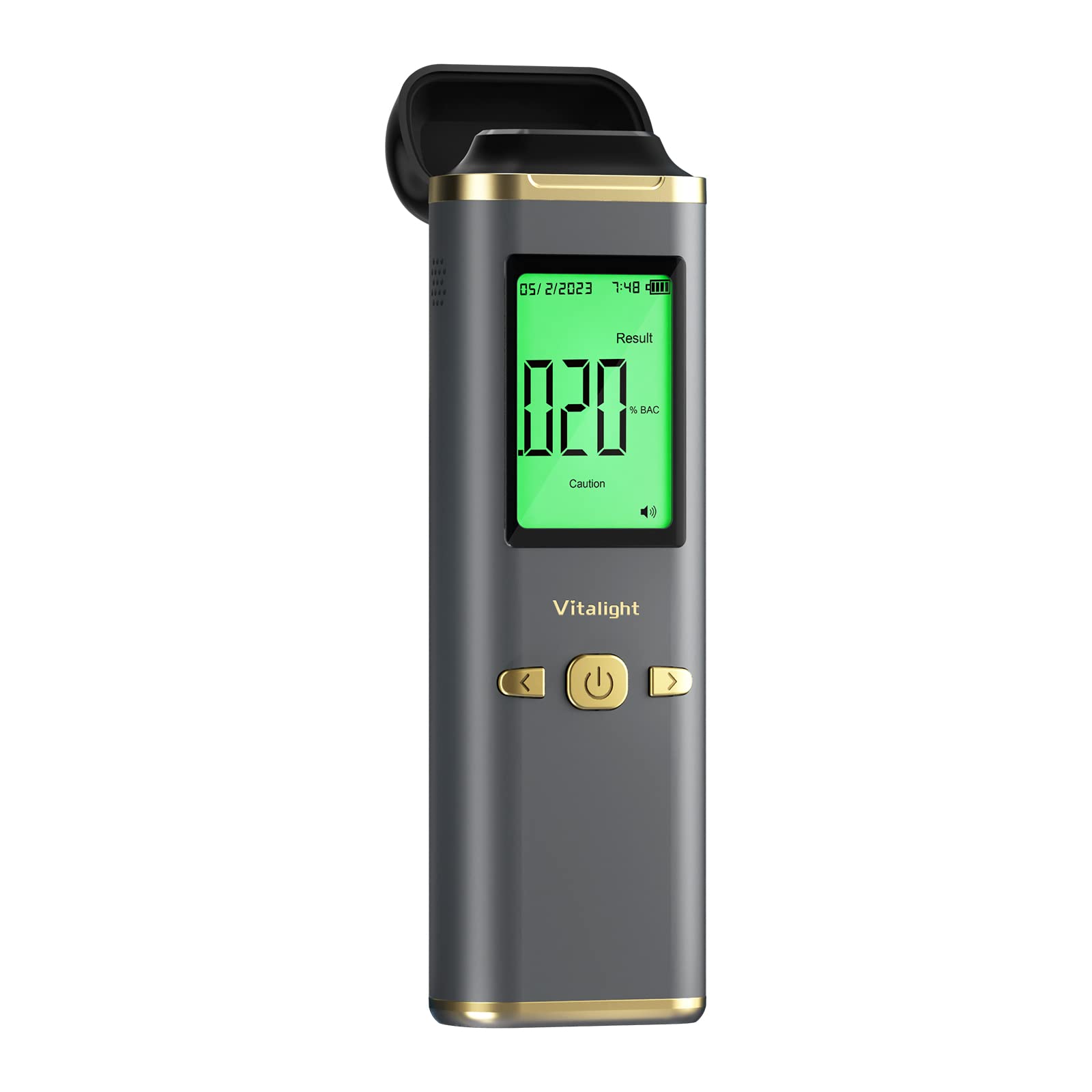 Breathalyzer  Portable Breath Alcohol Tester,Professional-Grade Accuracy  Breath Alcohol Detector with LCD Digital Display
