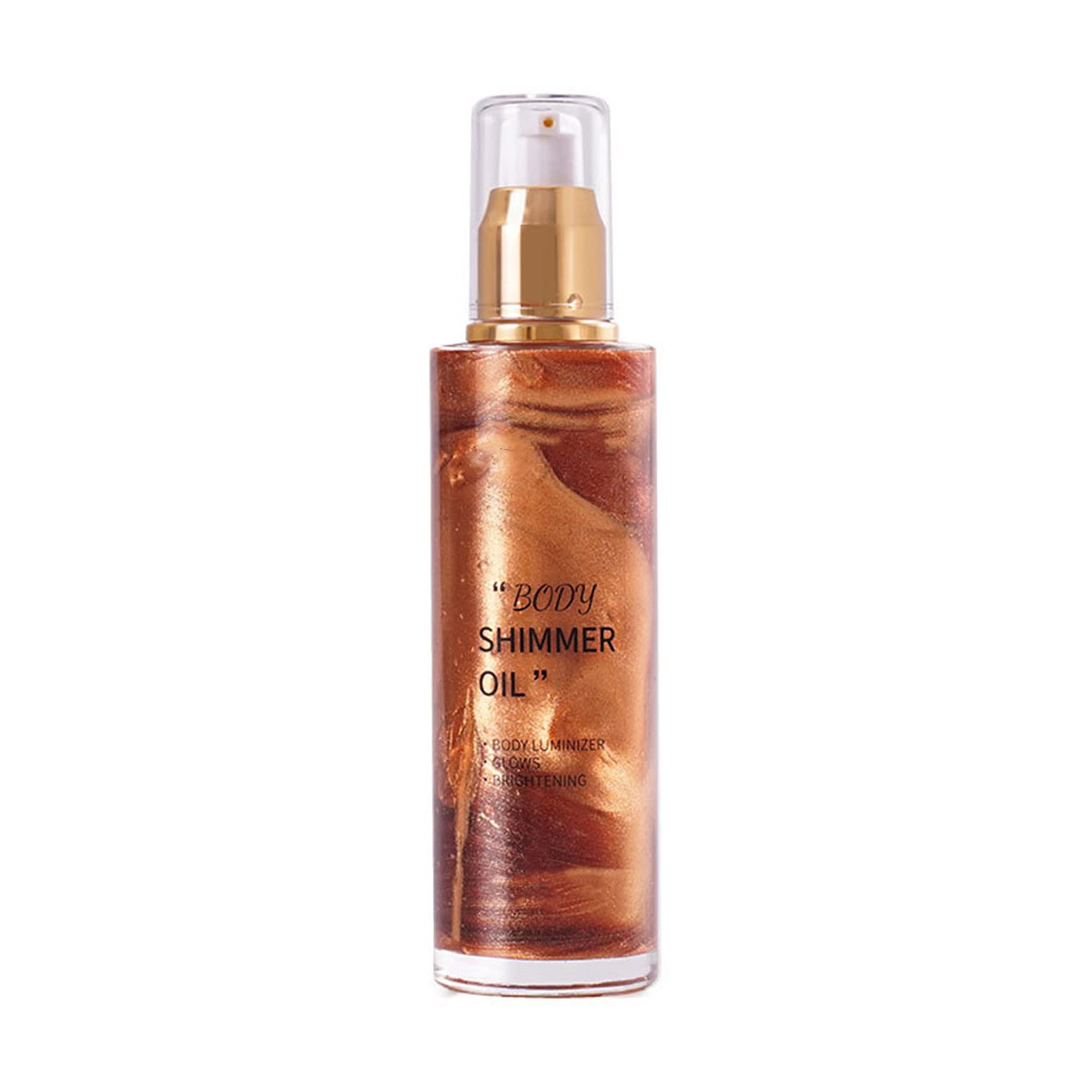 MAEPEOR Shimmer Body Oil 5 Colors Moisturizing Light Shimmer Glow  Illuminator Smooth and Non-sticky Summer Body Luminizer (1.05 Fl Oz, M03  Bronze Gold) 1.05 Fl Oz (Pack of 1) 03 Bronze Gold
