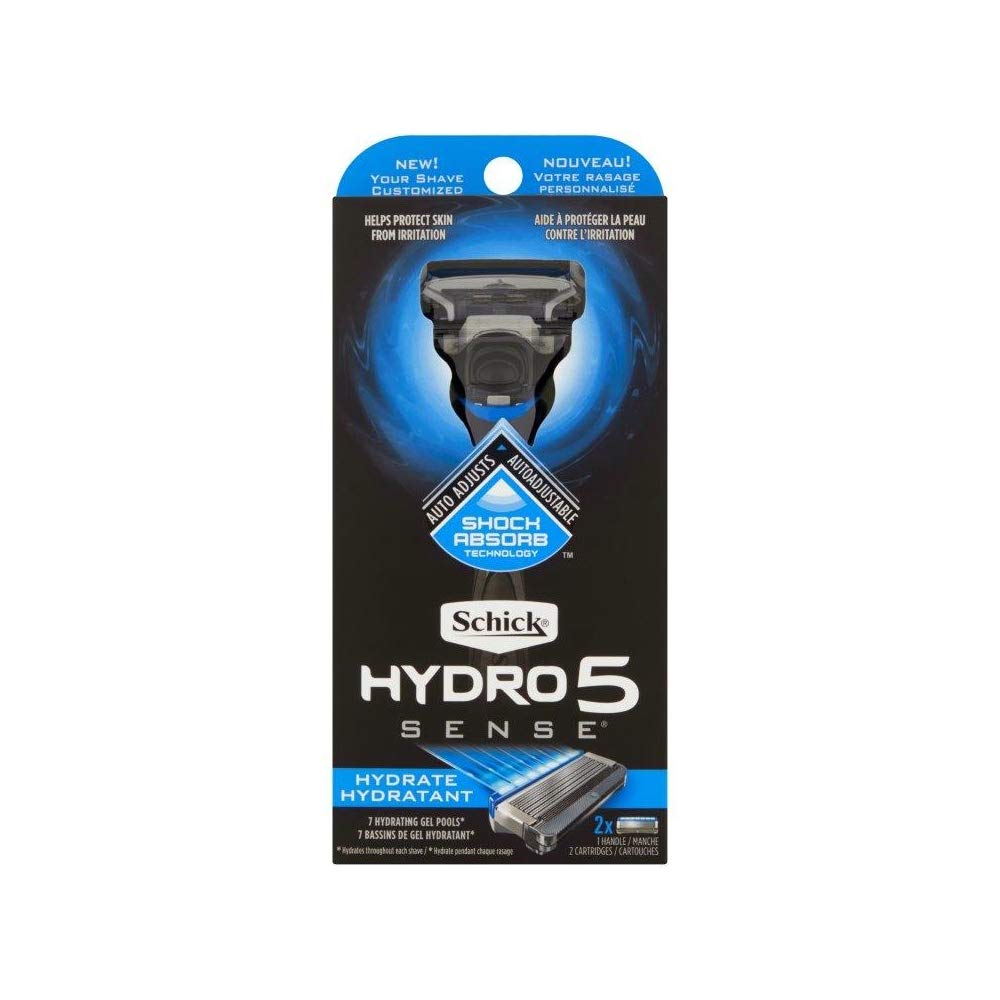 Schick Hydro 5 Sense Hydrate 1 Razor 2 Cartridges