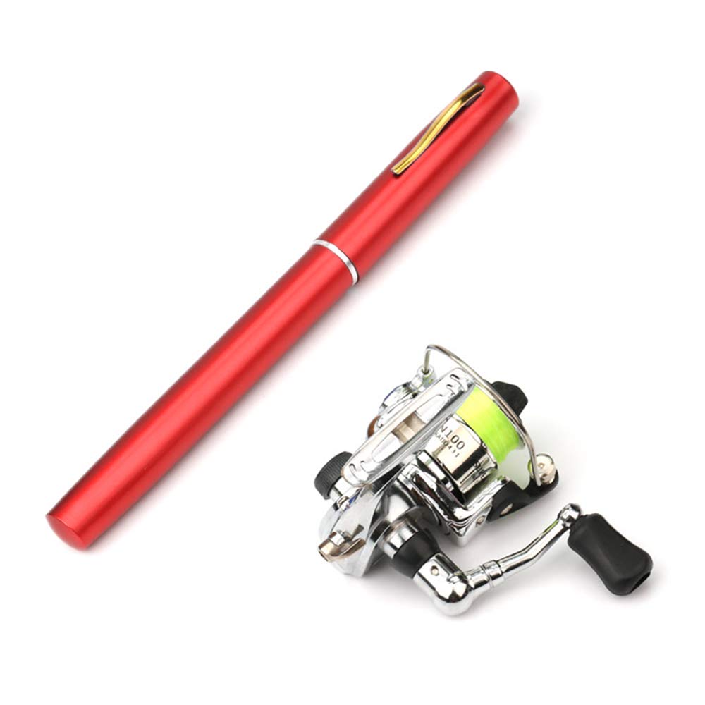 Lixada Pen Fishing Rod Reel Combo Set Premium Mini Pocket Collapsible  Fishing Pole Kit Telescopic Fishing