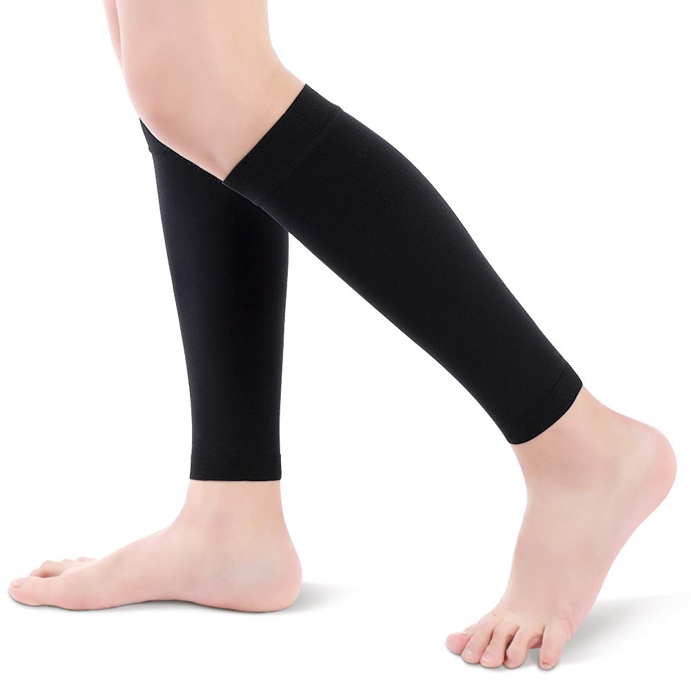 Compression Calf Sleeves Compression Stockings with Medical Gradient  Compression 20-30mmHg Footless Calf Compression Socks for