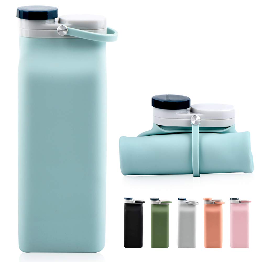 E-Senior Collapsible Water Bottle BPA Free - Foldable Water Bottle