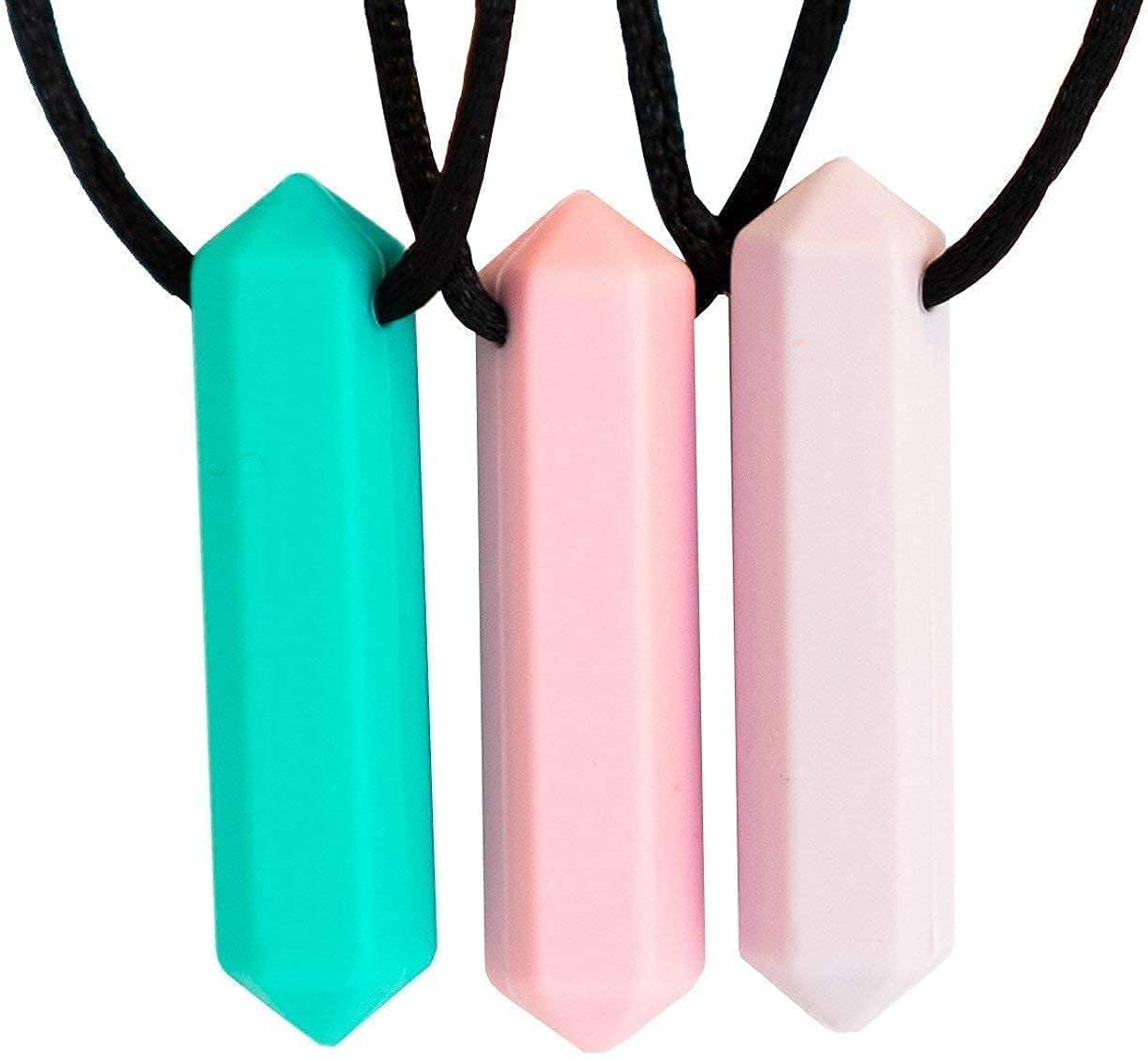 Kids Adults Chewable Necklace Autism ADHD Biting Chew Teething Toys | eBay