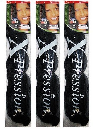 X-pression Premium Original Ultra Braid. - Color 4 (Pack of 3)