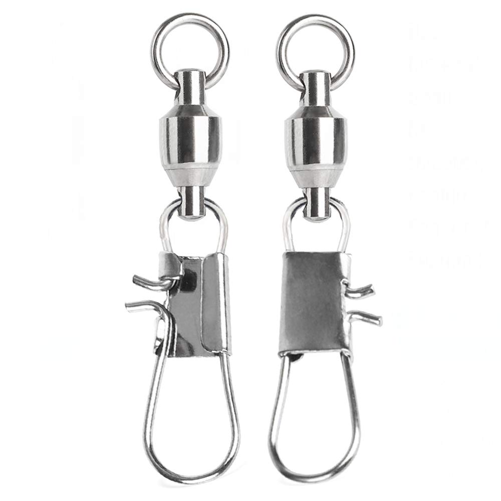 JINGLING Fishing Snap Swivels - Fishing Snap Swivels Saltwater - High  Strength Fishing Clips Stainless Steel Fishing Quick Clips Bait for  Saltwater Freshwater Fishing : : Sports, Fitness & Outdoors