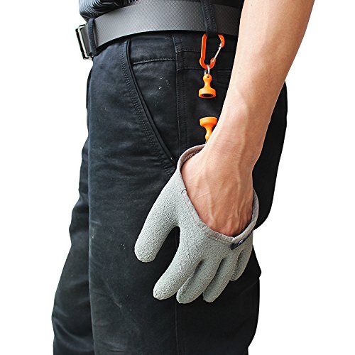 Inf-way Fishing Glove with Magnet Release, Fisherman Professional Catch Fish  Gloves Cut&Puncture Resistant with Magnetic