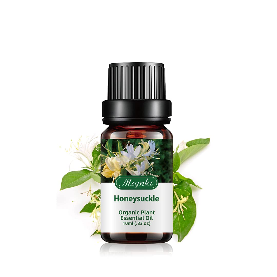 Honeysuckle Essential Oil - Organic Plant & Natural 100% Pure Honeysuckle  Oil for Diffuser, Humidifier, Massage,Sleep, Bath, Skin & Hair Care - 10ml