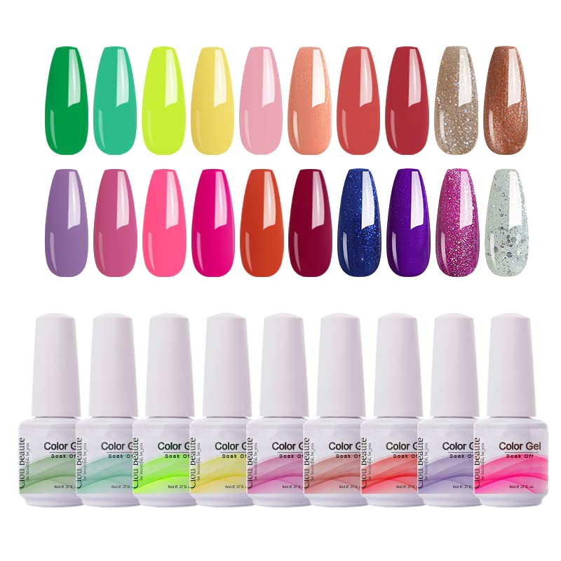 60/20/10 Colors Gel Nail Polish Set Professional Semi Permanent UV Gel  Varnish Soak Off Gels Nail Art Design Polish Manicure Set - AliExpress