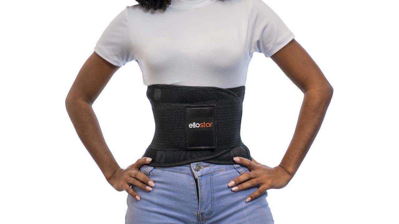 ellostar Waist Trainer for Women & Men - Back Support Band & Tummy Control Body  Shaper, Sweat