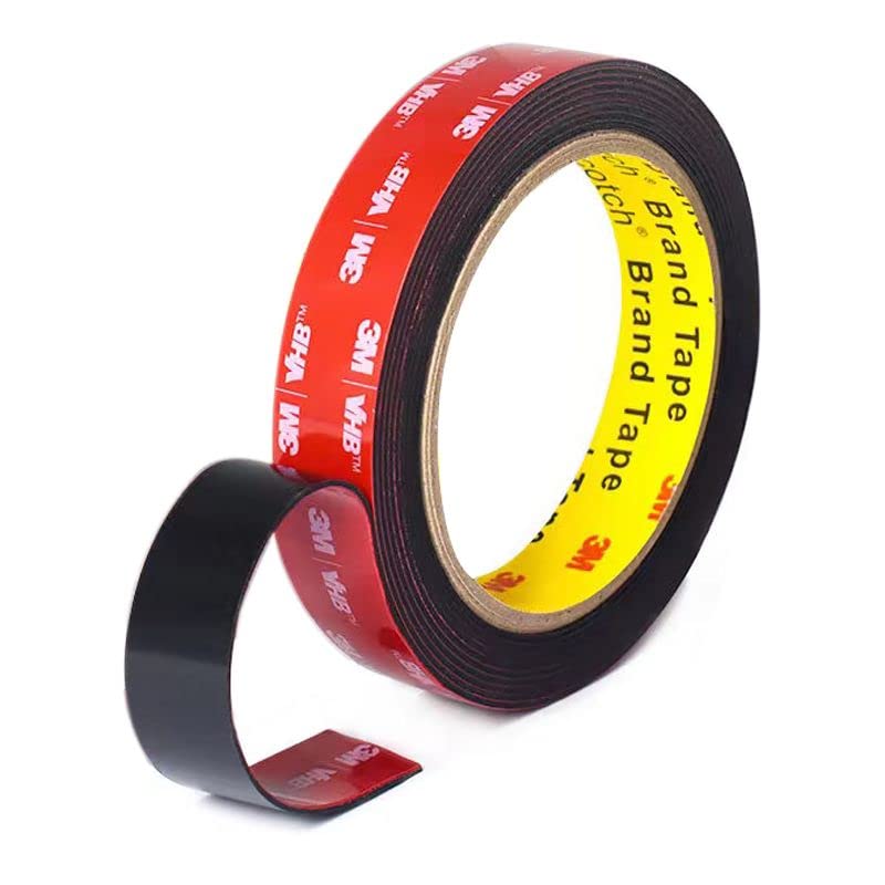 Double Sided Tape 3M VHB Heavy Duty Double Sided Tape 15.4FT Length 1/2  Inch Width for Car LED Strip Lights Home Decor Office Decor Made of 3M VHB  Tape (1/2in*15.4FT)
